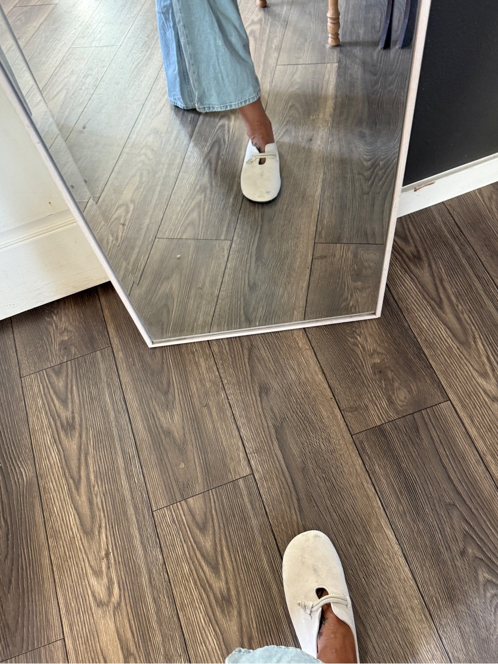 Cream Ivory Minimalist Ballet Flats Mary Jane Shoes EU 42 - Picture 3 of 12